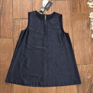 BNWT Lafayette 148 size S top in ink navy blue
